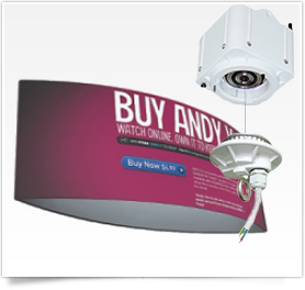 OVAL HANGING BANNER ROTATING HOIST LIFT